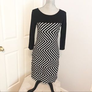 Black and White Stripe Dress